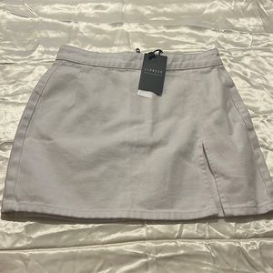 NWT Lioness Denim White Skirt Size Small